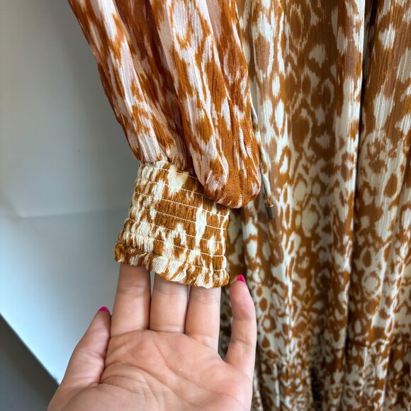 Anthropologie The Odetta Ruffled V-Neck Dress - Picture 6 of 8